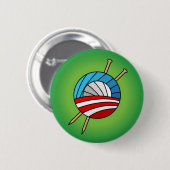 Stricker für Obama-Knopf Button (Vorne & Hinten)
