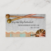 Stricker-Geschäftskarte des Garns der strickenden Visitenkarte (Rückseite)