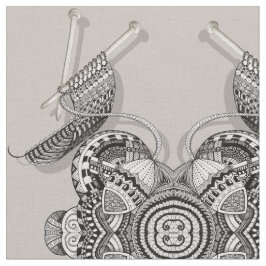 Stricker-Paradies-Gekritzel-Kunst Stoff