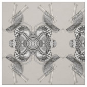 Stricker-Paradies-Gekritzel-Kunst Stoff (Muster)