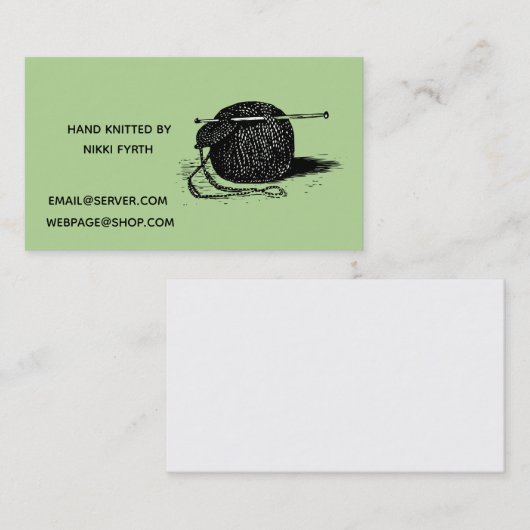 Stricker-Visitenkarte Visitenkarte (Vorne/Hinten)