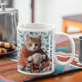 Strickerei für Crochet Cat and Mouse Kaffeetasse