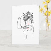 Strickerei-Power Karte (Gelbe Blume)