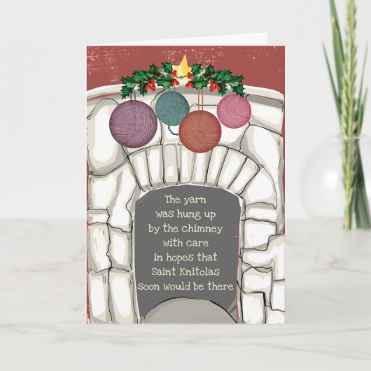 Strickereigarn lustig stricken Weihnachten (Vorderseite)