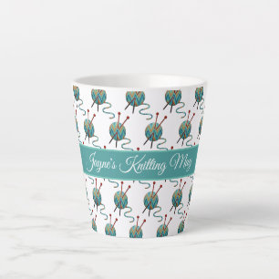 Strickergeschenk individuell Namens Tasse