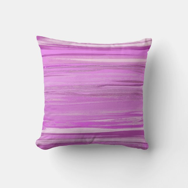 Strickfarbene Farbe Kunstdesign Abstrakt Kissen (Vorderseite)