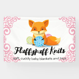 Strickfaser aus niedlichem Fuchsgarn, handgesponne Banner