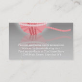 Strickfaser aus Strickfaser Visitenkarte (Rückseite)