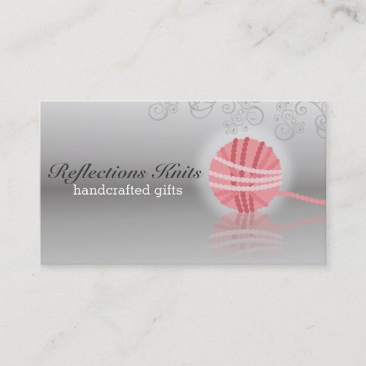 Strickfaser aus Strickfaser Visitenkarte (Vorderseite)