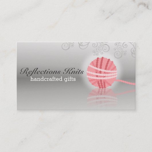 Strickfaser aus Strickfaser Visitenkarte (Vorderseite)