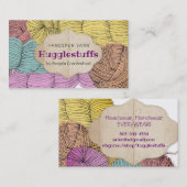 Strickfaser-Visitenkarte Visitenkarte (Vorne/Hinten)