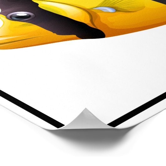 Strickfisch-Poster Poster (Ecke)