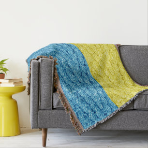 Strickflagge in der Ukraine Decke