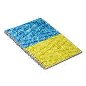 Strickflagge in der Ukraine Notizblock (Rechte Seite)