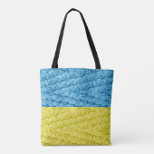 Strickflagge in der Ukraine Tasche (Rückseite)