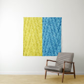 Strickflagge in der Ukraine Wandteppich (Beispiel (Horizontal))