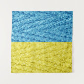 Strickflagge in der Ukraine Wandteppich (Vorderseite)