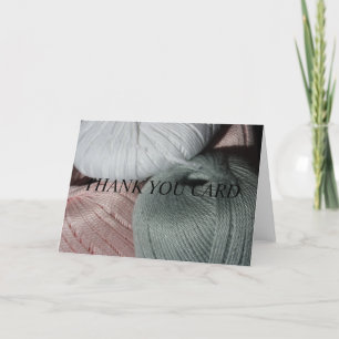 Strickgarn danken Ihnen zu kardieren Dankeskarte