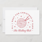 Strickgarn liebt Weihnachten (Vorderseite)