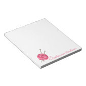 Strickgarn Personalisiert Notepad Notizblock (angewinkelt)