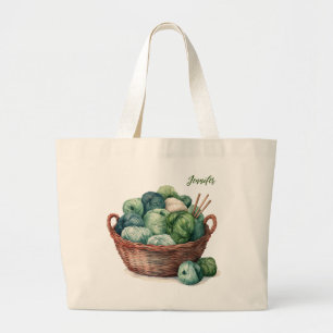 Strickgarn Personalisierte TascheStricker Geschenk Jumbo Stoffbeutel