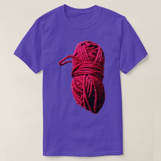 Strickgarn Rosa Wolle T-Shirt (Design vorne)