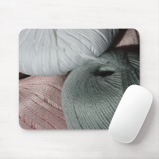 Strickgarn/Wolle-Mausunterlage Mousepad (Mit Mouse)