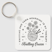 Strickgarnhöcker Schlüsselanhänger (Vorderseite)