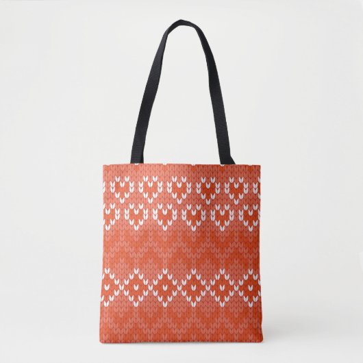 Strickgeometrisches nahtloses Muster Tasche (Vorderseite)