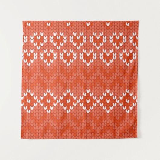 Strickgeometrisches nahtloses Muster Wandteppich (Vorderseite)