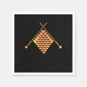 Strickhandschuh-Knitter Serviette (Vorderseite)