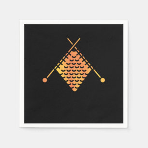 Strickhandschuh-Knitter Serviette