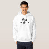 Strickhemd, Strickhemd, Veiny Hand Dumbell Hoodie (Vorne ganz)
