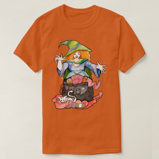 Strickhexe T-Shirt (Design vorne)