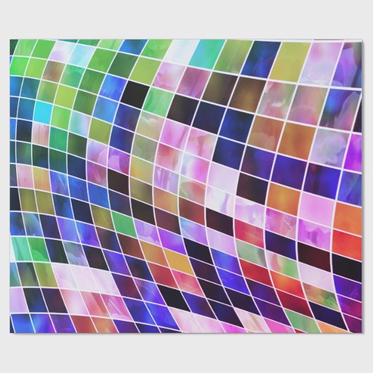 Stricking Colors Fun Wrapping Paper Geschenkpapier (Flach)