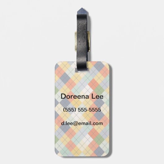 Strickjacke-Hintergrund 2 Gepäckanhänger (Rückseite vertikal)