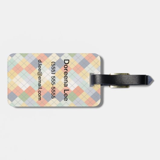 Strickjacke-Hintergrund 2 Gepäckanhänger (Rückseite horizontal)