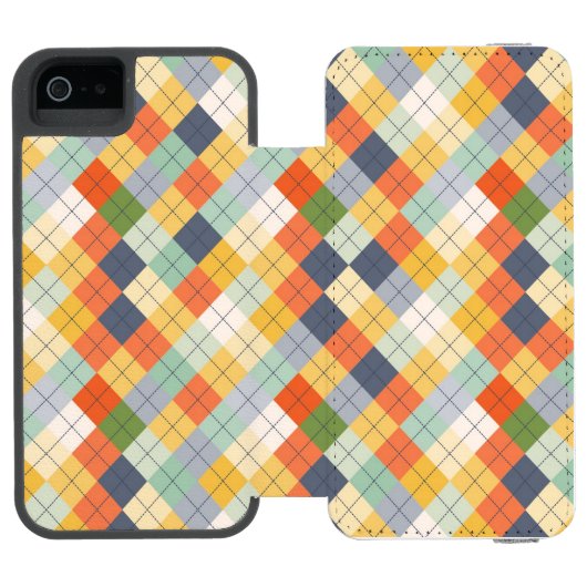 Strickjacke-Hintergrund 2 Incipio iPhone Geldbeutel-Hülle (Folio Geöffnet)