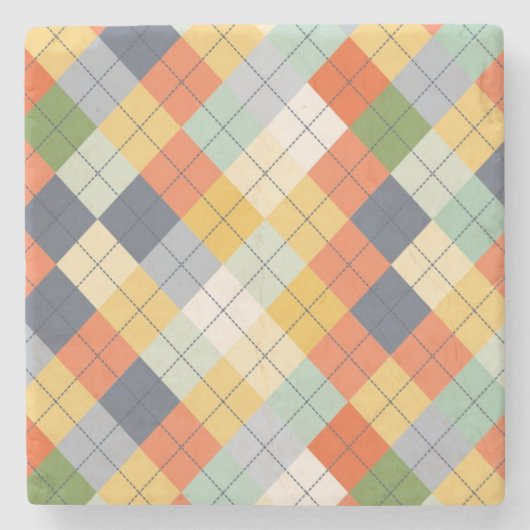 Strickjacke-Hintergrund 2 Steinuntersetzer (Vorderseite)