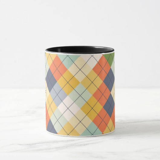 Strickjacke-Hintergrund 2 Tasse (Zentrum)