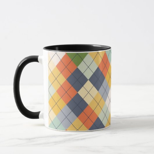 Strickjacke-Hintergrund 2 Tasse (Links)