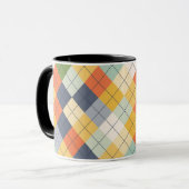 Strickjacke-Hintergrund 2 Tasse (Vorderseite Links)