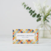 Strickjacke-Hintergrund 2 Visitenkarte (Stehend Vorderseite)