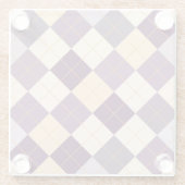 Strickjacke-Hintergrund Glasuntersetzer (Rückseite)