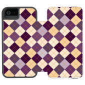 Strickjacke-Hintergrund Incipio iPhone Geldbeutel-Hülle (Folio Geöffnet)