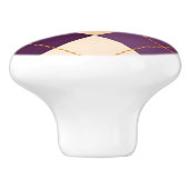 Strickjacke-Hintergrund Keramikknauf (Seitenansicht)