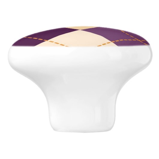 Strickjacke-Hintergrund Keramikknauf (Seitenansicht)