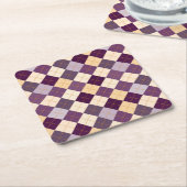 Strickjacke-Hintergrund Rechteckiger Pappuntersetzer (angewinkelt)