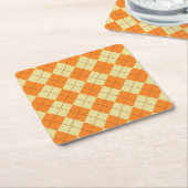 Strickjacke-Hintergrund Rechteckiger Pappuntersetzer (angewinkelt)