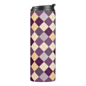 Strickjacke-Hintergrund Thermosbecher (Nach links gedreht)